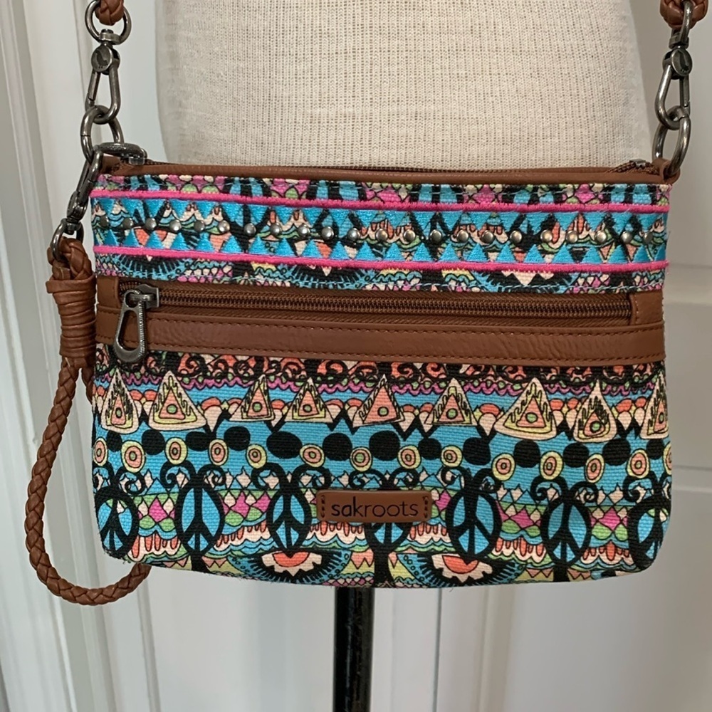 Sakroots boho crossbody patterned purse